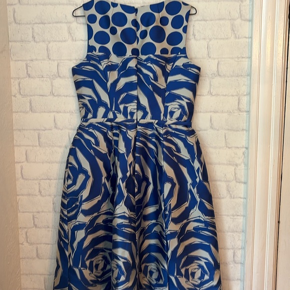 Teri Jon Dress Size 8 Beautiful Summer Silk Blend - Picture 10 of 12